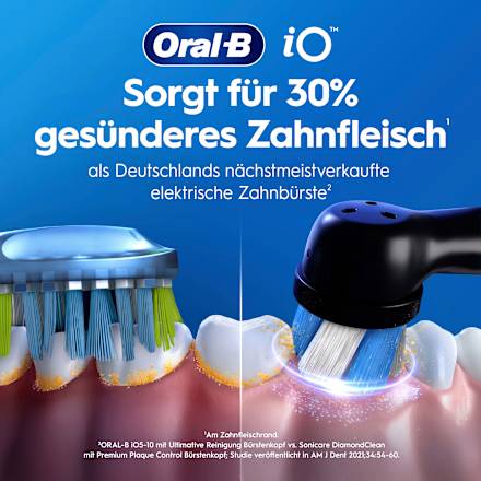 Elektrische Zahnbürste Duo iO3 Matt schwarz & blau Oral-B
