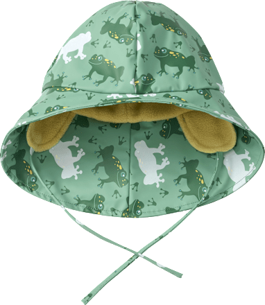 Regenhut mit Farbwechsel-Frosch-Muster, grün, Gr. 48/49 PUSBLU