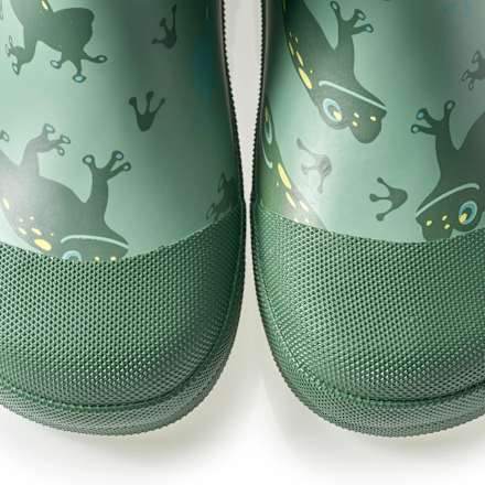 Gummistiefel mit Frosch-Muster, grün, Gr. 28/29 PUSBLU