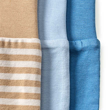 Leggings mit Fuß, blau + beige, Gr. 56 ALANA