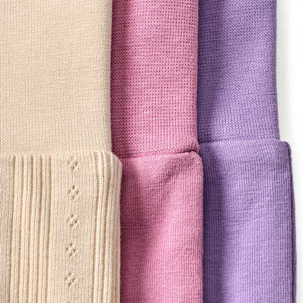 Leggings mit Fuß, rosa + beige + lila, Gr. 56 ALANA