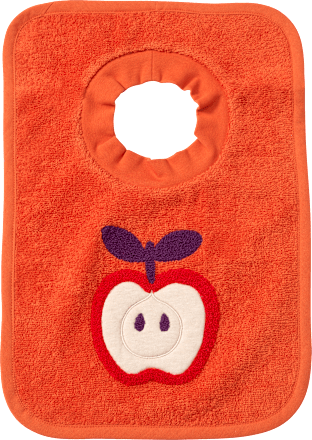 Lätzchen mit Apfel-Motiv, rot ALANA