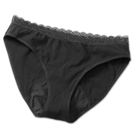 Chiloți menstruali din dantelă negri, mărime L Jessa