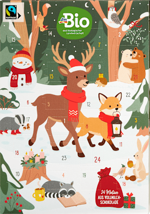 Schoko Adventskalender 2026 dmBio