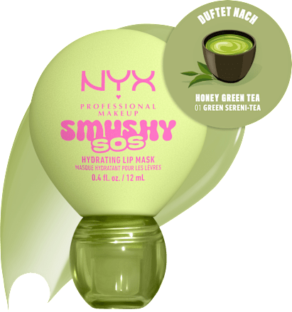 Lippenmaske Smushy SOS Hydrating 01 Green Sereni-Tea NYX PROFESSIONAL MAKEUP