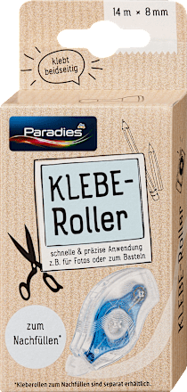 Nachfüllbarer Kleberoller Paradies