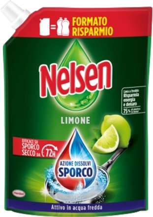 Ricarica detersivo per i piatti al limone  Nelsen