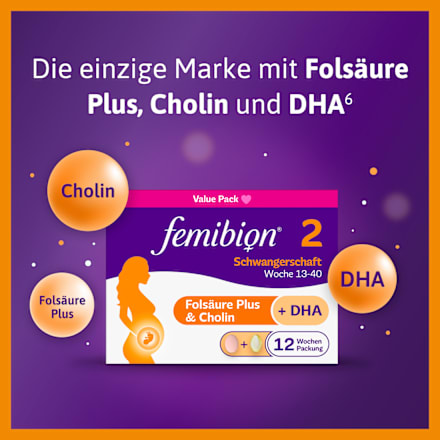 Femibion 2 Schwangerschaft, 84 Tabletten und 84 Kapseln femibion