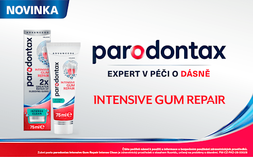 zubní pasta Advanced+ Intensive Gum Repair Intense Clean parodontax