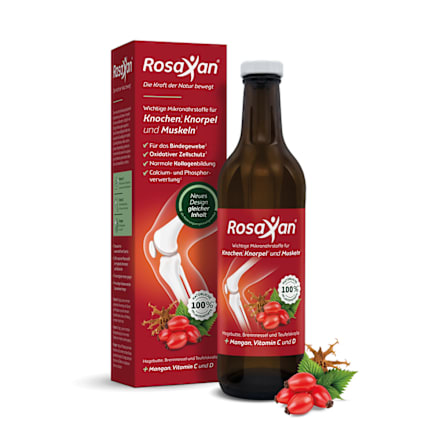 Rosaxan plus Vitamin D Saft + Tabletten Rosaxan