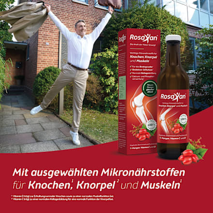 Rosaxan plus Vitamin D Saft + Tabletten Rosaxan