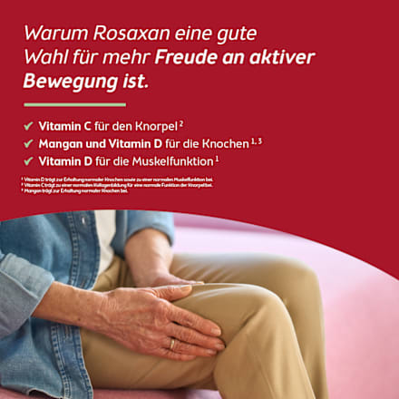 Rosaxan plus Vitamin D Saft + Tabletten Rosaxan
