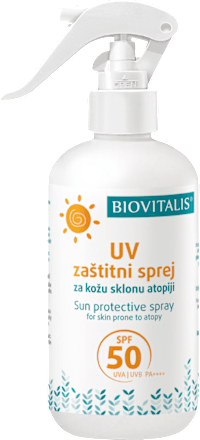 UV zaštitni sprej za kožu sklonu atopiji, SPF 50 BIOVITALIS