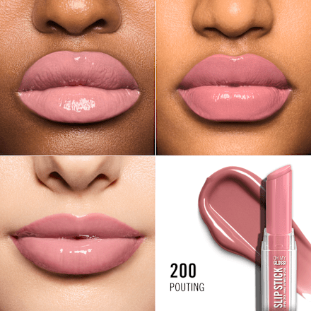 rtěnka 3 v 1 Oh My Gloss Slip Stick 200 Pouting RIMMEL LONDON