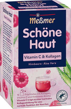 Früchtetee, Schöne Haut mit Vitamin C & Kollagen (16 Beutel) Meßmer
