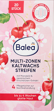 Trake s voskom za hladnu depilaciju Multi Zone Balea