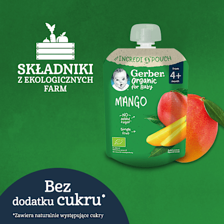 Mus owocowy mango po 4. miesiącu życia Gerber Organic