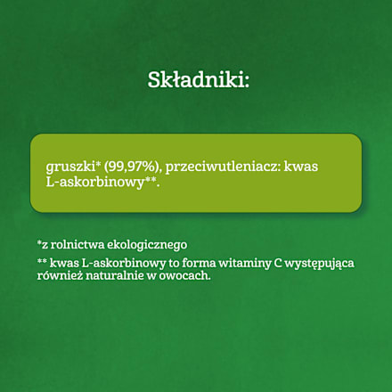 Mus owocowy gruszka po 4. miesiącu życia Gerber Organic