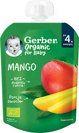 Mus owocowy mango po 4. miesiącu życia Gerber Organic