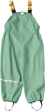 Regenhose mit Trägern, grün, Gr. 110/116 PUSBLU