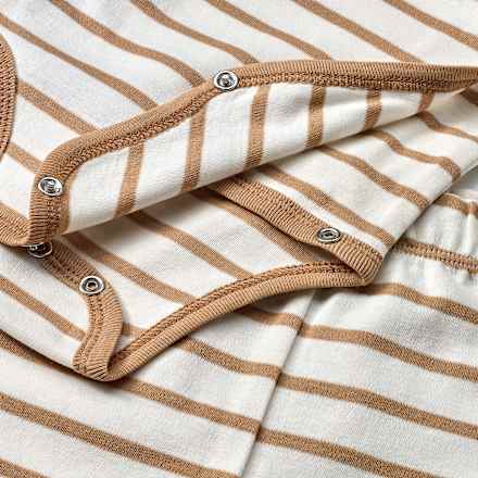 Set mit Wickelbody & Hose mit Obst-Motiv, beige, Gr. 50/56 ALANA