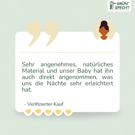 Schnuller Naturkautschuk, Gr. 2, 6-18 Monate Grünspecht