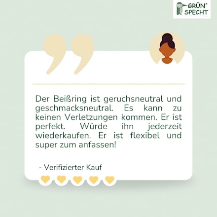 Beißring Naturkautschuk, Dinosaurier Grünspecht