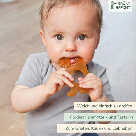 Beißring Naturkautschuk, Dinosaurier Grünspecht