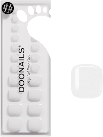 Künstliche Nägel, Soft Gel Press Ons Pediküre Snow White Doonails