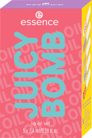 set olejů na rty Juicy Bomb 01 Glossy days ahead! essence