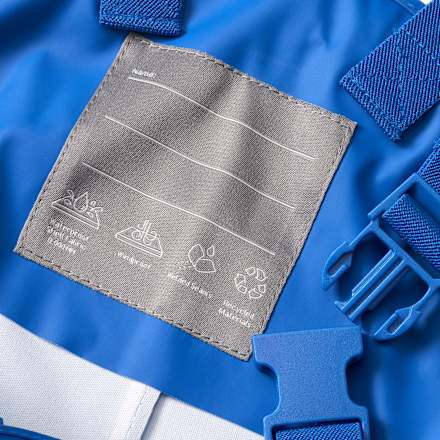 Regenhose mit Trägern, blau, Gr. 86/92 PUSBLU