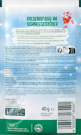 Kinder Badezusatz Badekristalle Winterspaß Kneipp Naturkind