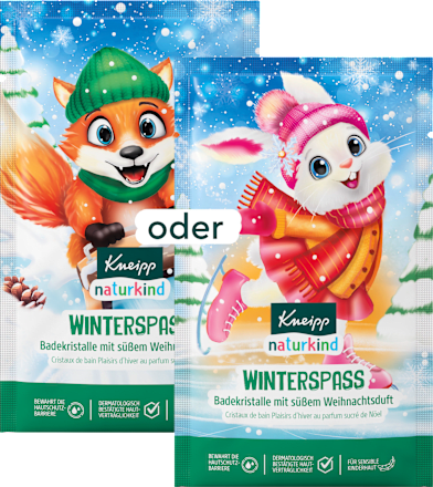 Kinder Badezusatz Badekristalle Winterspaß Kneipp Naturkind