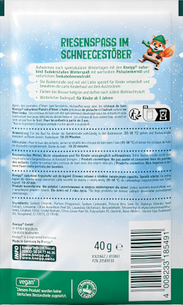 Kinder Badezusatz Badekristalle Winterspaß Kneipp Naturkind