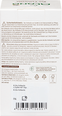 Fettwolle zum Zupfen aus Bio-Schurwolle ALANA