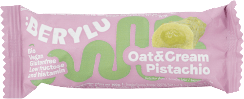 Bio Ovsená tyčinka s pistáciovým krémom Oat & Cream Pistachio BERYLU