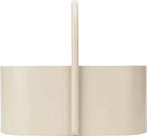 Organizer aus Metall, beige (22,5x20x10,5 cm) Jean&Len