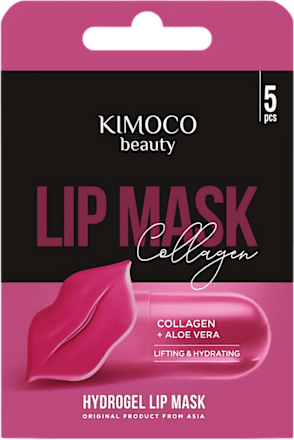 Mască hidratantă pentru buze cu colagen și aloe vera Kimoco