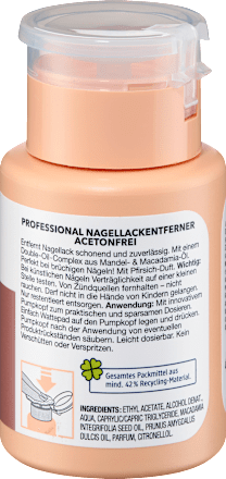 Acetonmentes körömlakklemosó pumpás adagolófejjel ebelin