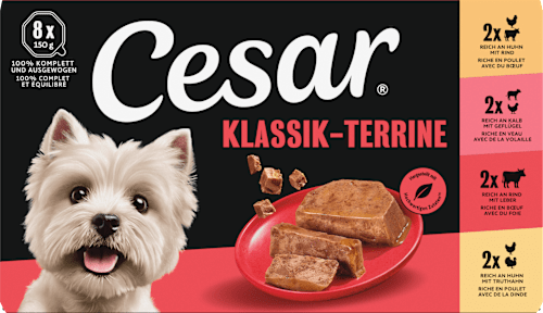 Nassfutter Hund Klassiker Selektion Multipack (8x150 g) Cesar