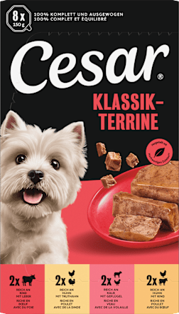 Nassfutter Hund Klassiker Selektion Multipack (8x150 g) Cesar