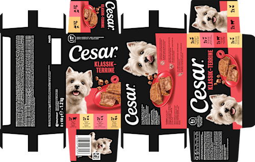 Nassfutter Hund Klassiker Selektion Multipack (8x150 g) Cesar