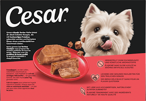 Nassfutter Hund Klassiker Selektion Multipack (8x150 g) Cesar