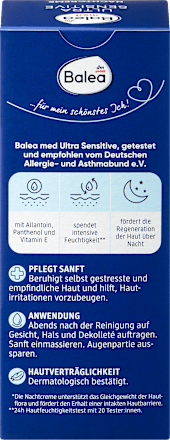 Nachtcreme Ultra Sensitive Balea med