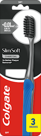 Четка за зъби Slim Soft Charcoal, мека Colgate