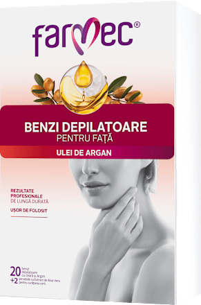 Benzi depilatoare pentru față farmec