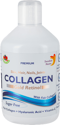 PREMIUM COLLAGEN Gold Retinol tečni dodatak ishrani, sa zaslađivačima Swedish Nutra