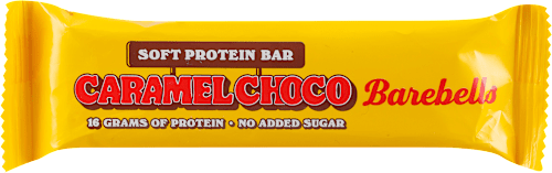 PROTEIN SOFT BAR CHOCO - mekani proteinski bar sa čokoladom i karamelom sa mlečinm čokoladnim prelivom, sa zaslađivačima Barebells