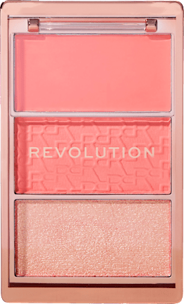 Палитра руж Icon blush peach, в 3 цвята REVOLUTION