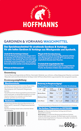 Waschmittel für Gardinen HOFFMANNS